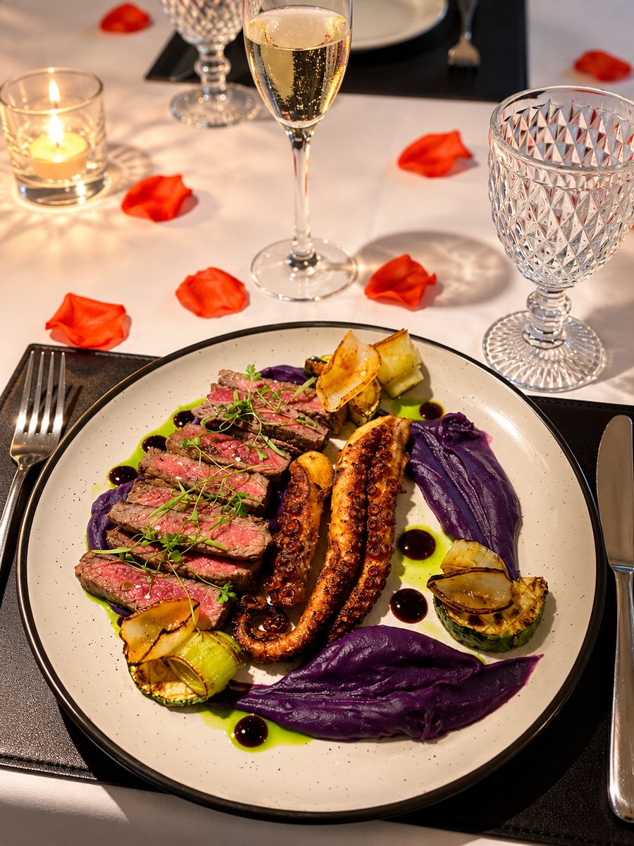 Prato em um restaurante